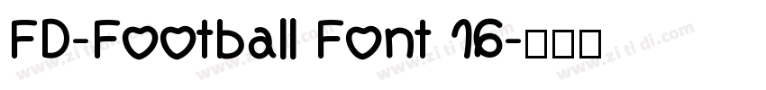 FD-Football Font 16字体转换